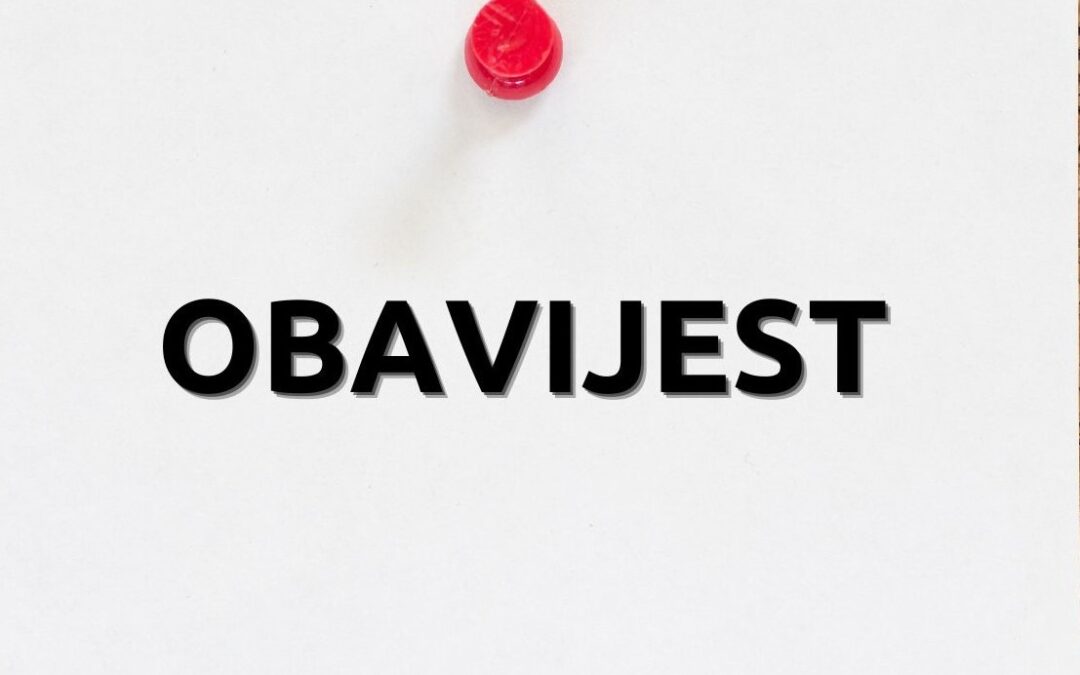 Obavijest – nenastavni dan