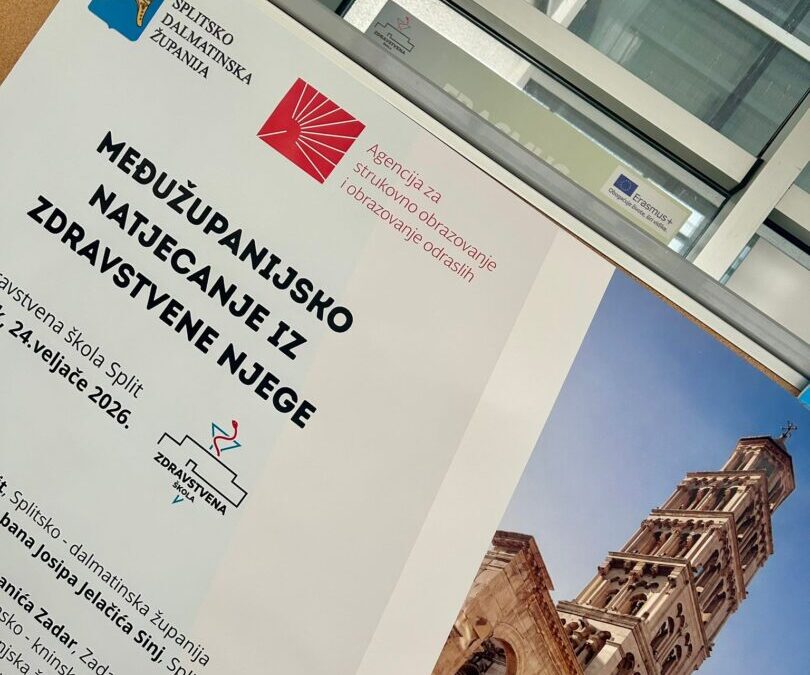 4.mjesto na Međužupanijskom natjecanju iz zdravstvene njege